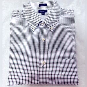 J Crew Bowery wrinkle-free dress shirt with spread collar!!!